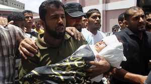 ثلث قتلى الهجوم على غزة أطفال ونساء - أخبار سكاي نيوز عربية